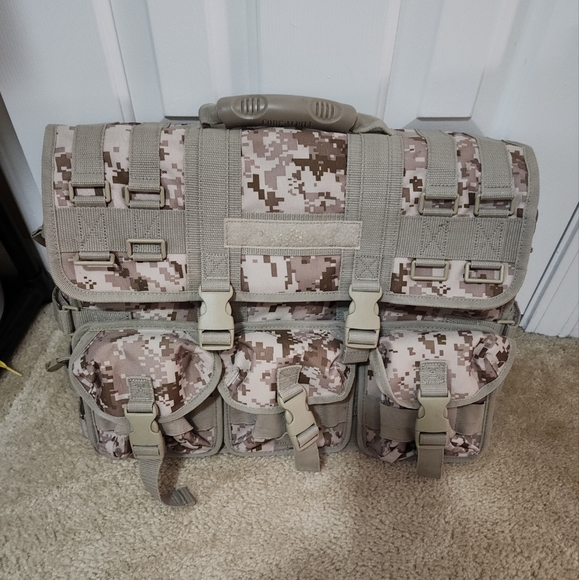 Code Alpha Desert Tan Digital Camo Laptop Messenger Bag - Picture 2 of 5